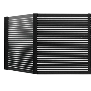 SEG - FRENTE DE REJA MODULAR DE 1 COLUMNA - NEGRO
