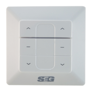 SEG - TECLA DE PARED INALAMBRICA 2 CANALES PARA MOTORES TUBULARES SG - SEG